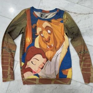Disney Beauty and the Beast sweatshirt, women’s small, Hot Topic, gently worn.